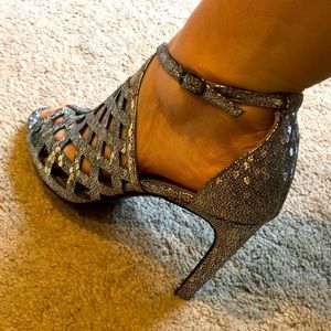 Ann Marino silver heels